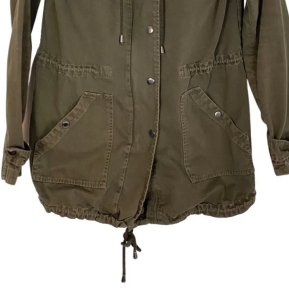 Velvet x Graham & Spencer Light Weight Army Utility Jacket Womens Small Green - Picture 4 of 14